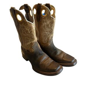 Men's Reyme Western Cowboy Boots - Brown and Tan Sz 9